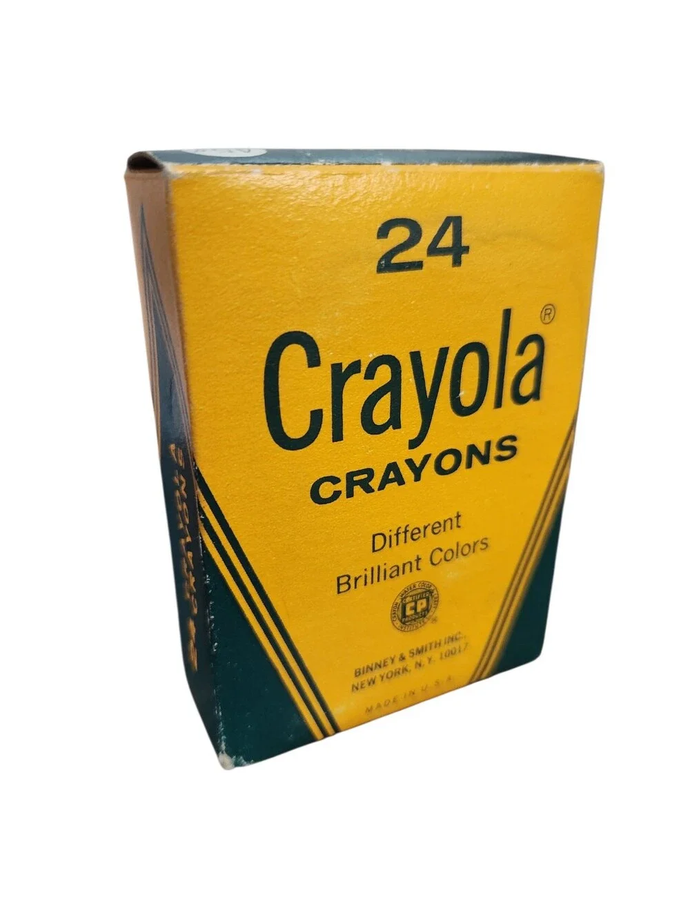 Vintage Deadstock NOS Crayola Crayons 24 Brilliant Colors Binney & Smith Unused